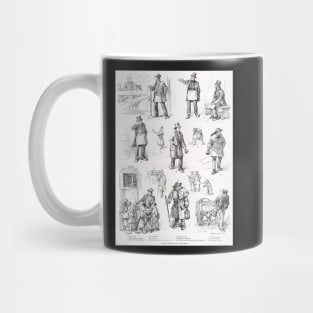 Extinct types of Old London Life 1890 Mug